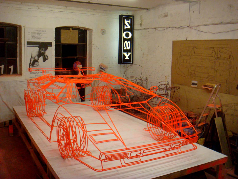 Illustration for article titled Artist Creates Wireframe Lamborghini Countach